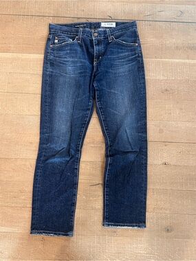 Ag Adriano Goldschmied Women’s Dark Indigo Straight Leg Jeans